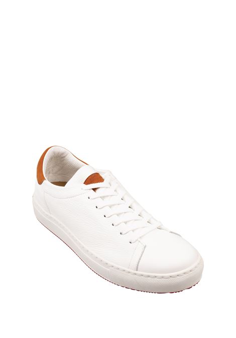Sneakers In Pelle Bianca Con Spoiler Arancione ANDREA VENTURA | PF-GIANNUTRICERVO BIANCO 9000+CACH. URAGAN